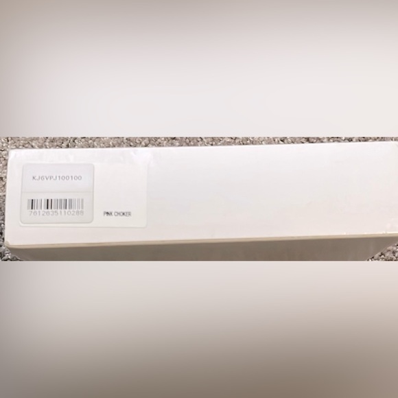 Calvin Klein Polished Rose Gold Chevron Choker Necklace - Picture 9 of 9